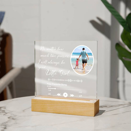 Customized Album Plaque for Dad