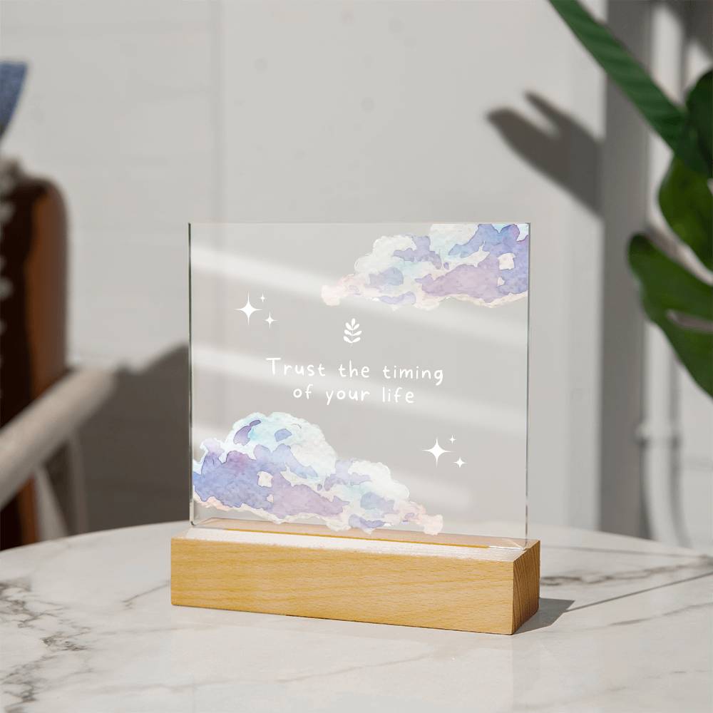 Inspirational Motivation Gift, Acrylic Square Plaque, Gift for Best Friend, Birthday Christmas Gift Idea for Men or Women