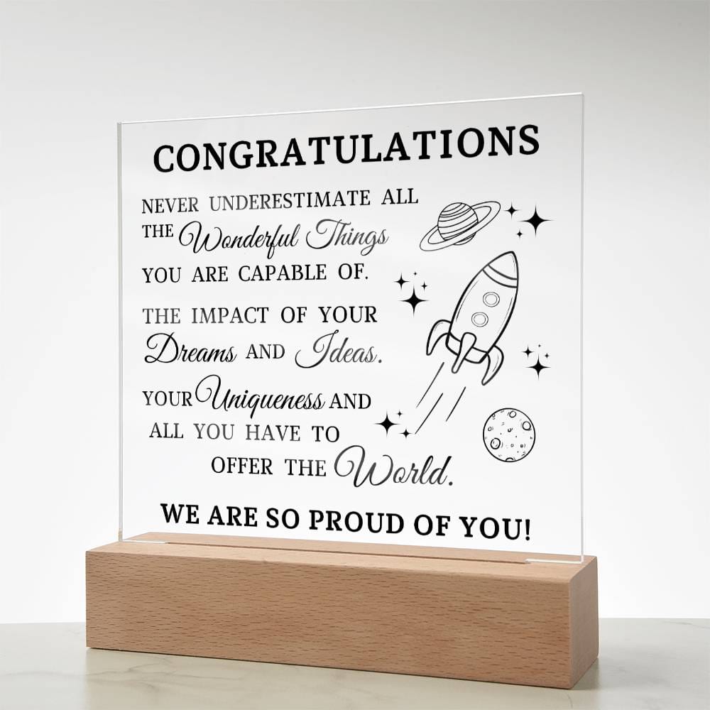 Graduation Gift, Acrylic Plaque