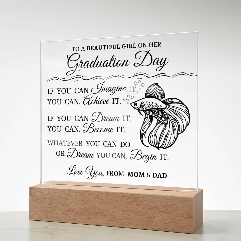 Graduation Gift for Her, Acrylic Plaque