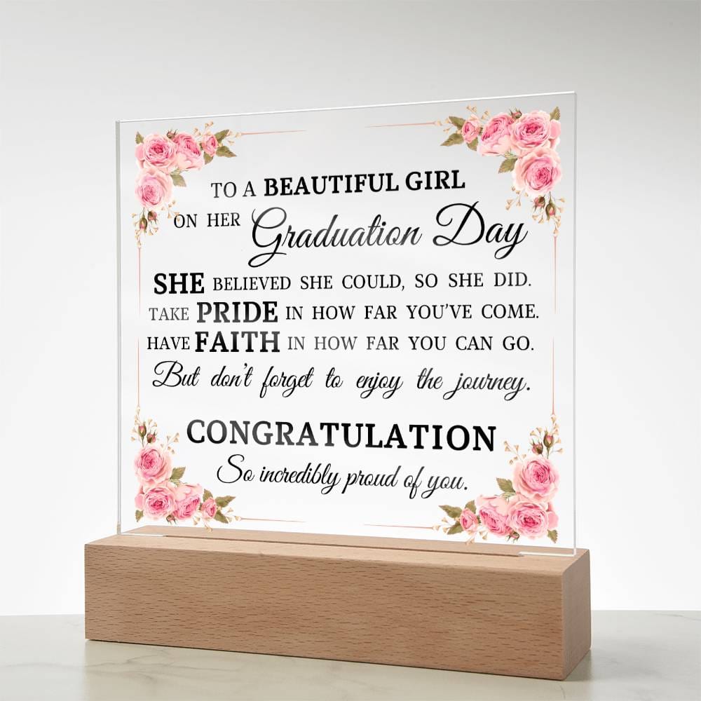 Graduation Gift, Acrylic Plaque, High School Graduation, College Graduation Gift for Her