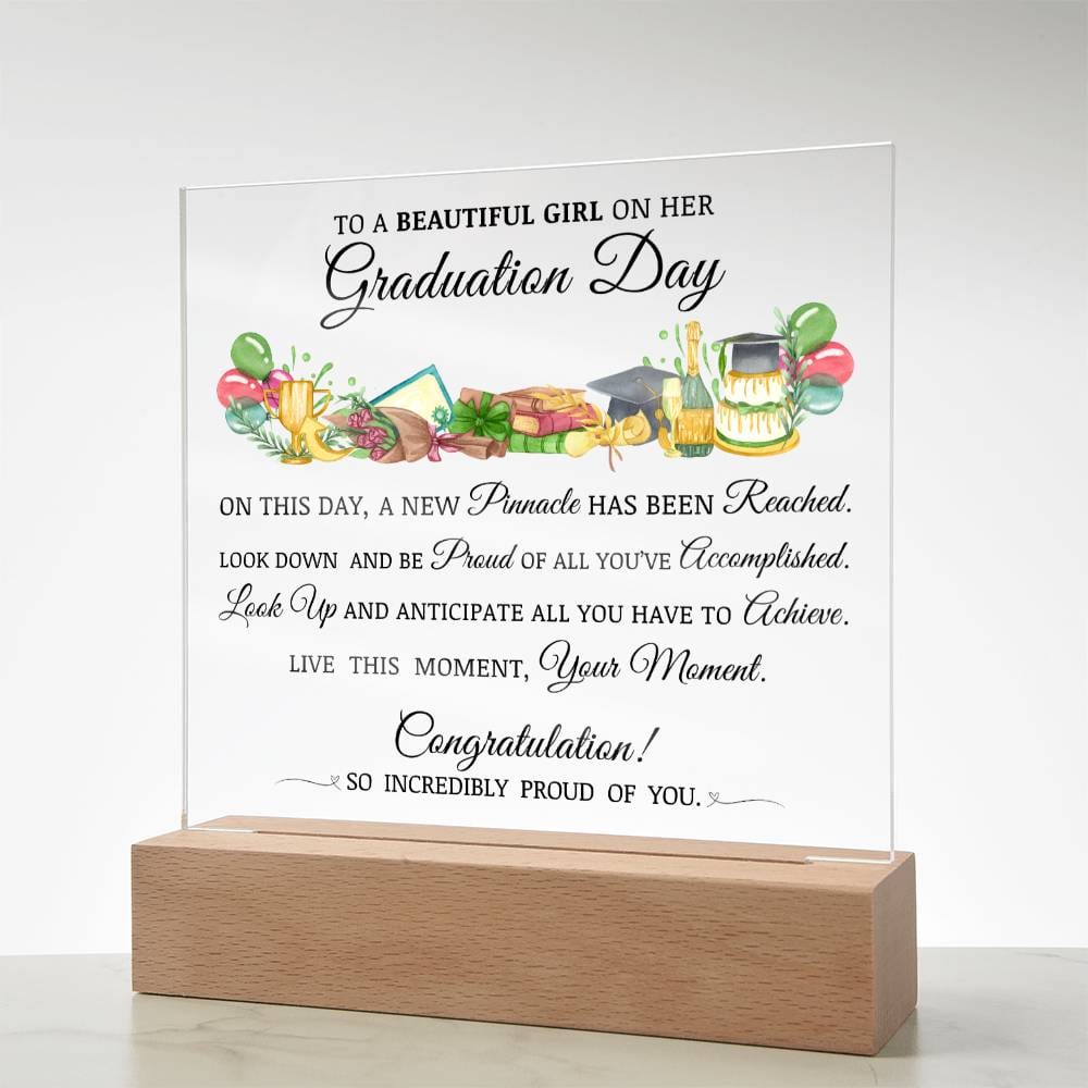 Graduation Gift for Her, Acrylic Plaque