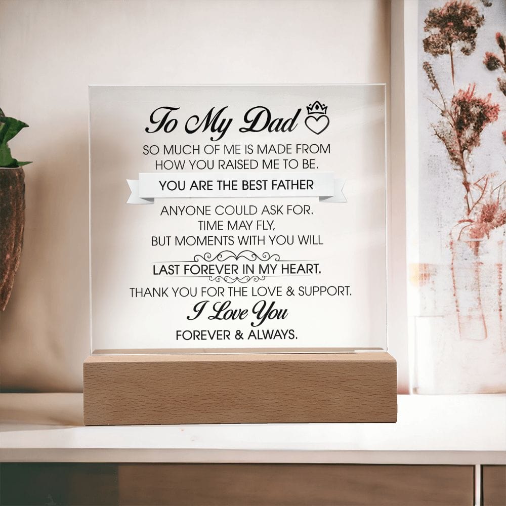 To My Dad Gift, Acrylic Plaque