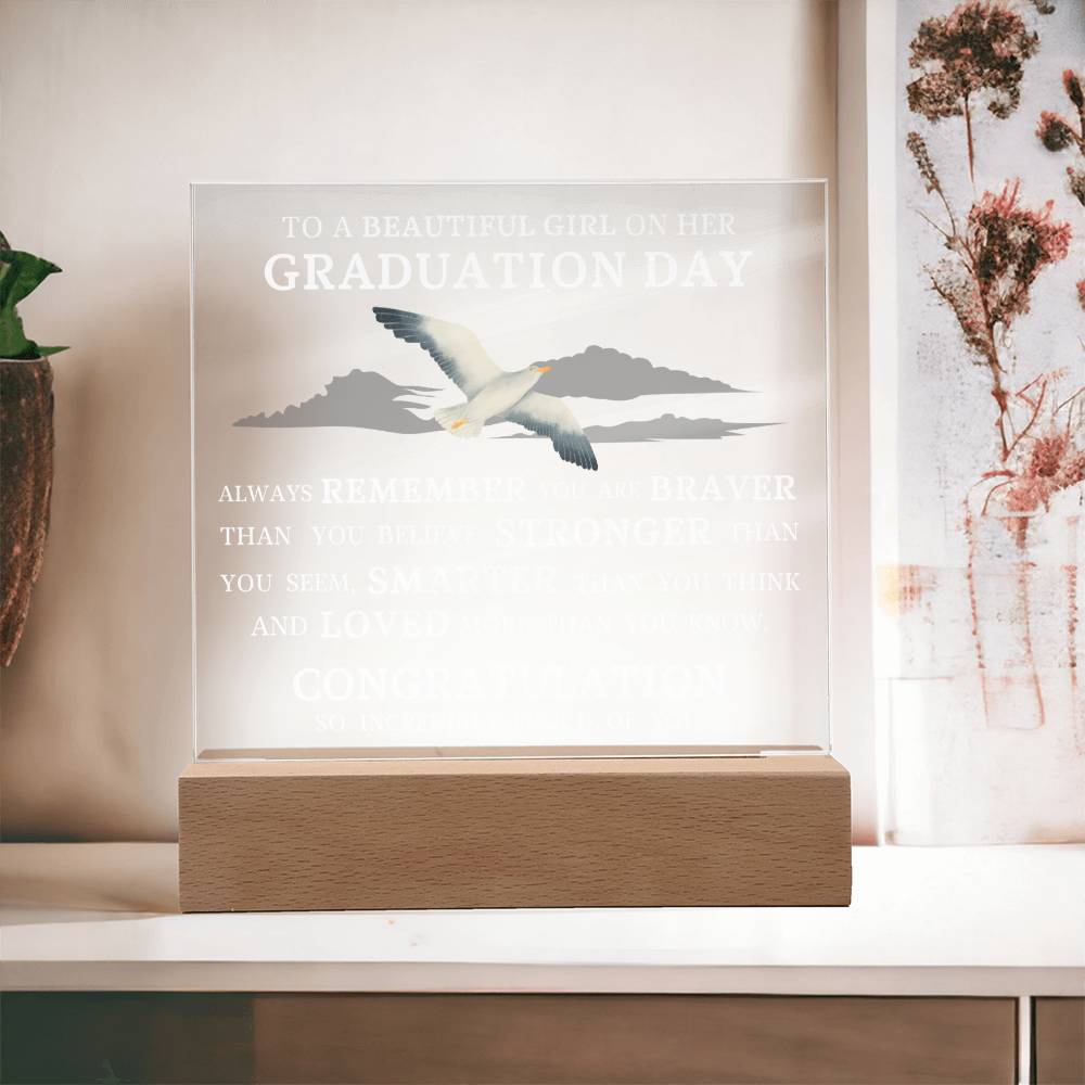 Graduation Gift for Her, Acrylic Plaque