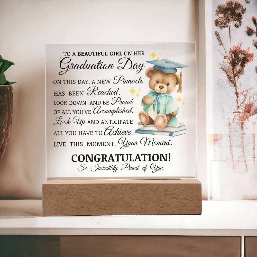 Graduation Gift for Her, Acrylic Plaque