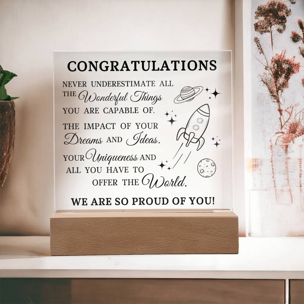 Graduation Gift, Acrylic Plaque