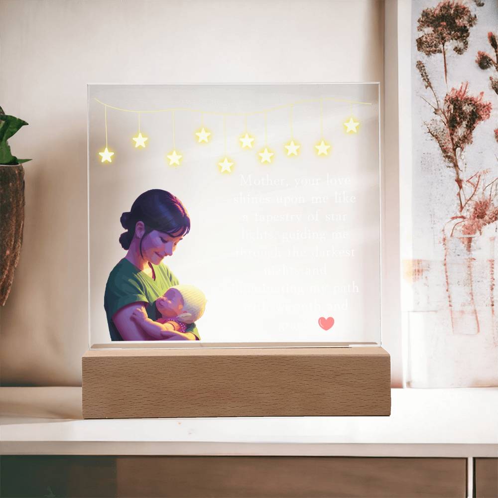 Mom Plaque, Acrylic Square Plaque