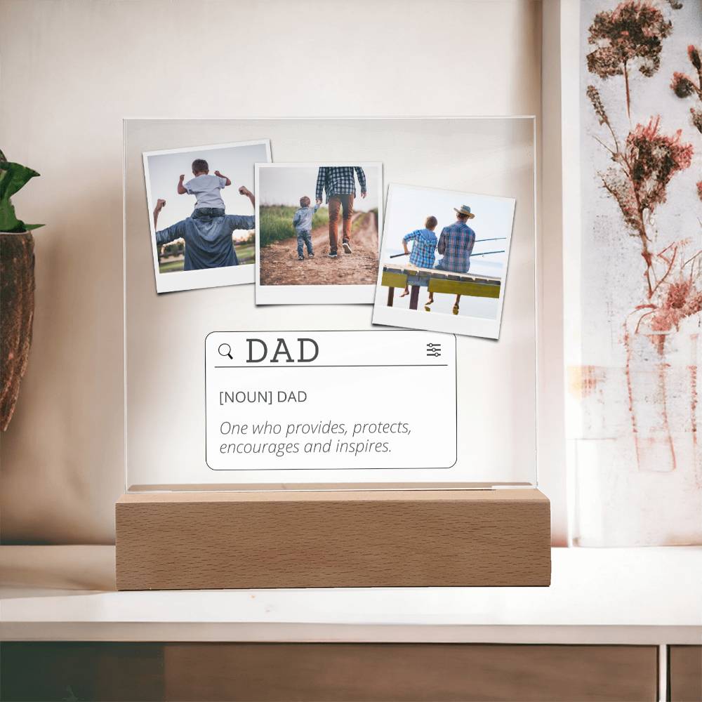 Personalized Photo Plaque, Acrylic Square Plaque