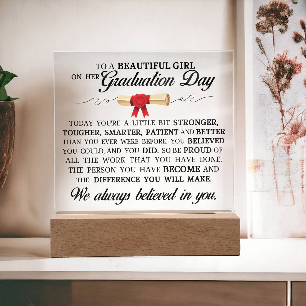 Graduation Gift, Acrylic Plaque, High School Graduation, College Graduation Gift for Her