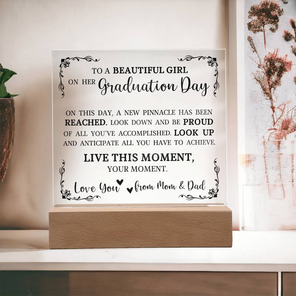 Graduation Gift, Acrylic Plaque, High School Graduation, College Graduation Gift for Her