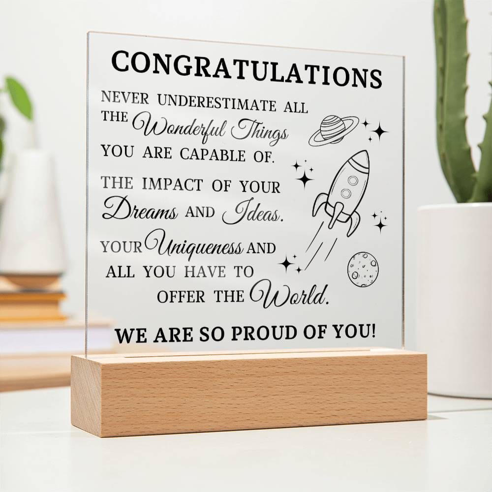 Graduation Gift, Acrylic Plaque