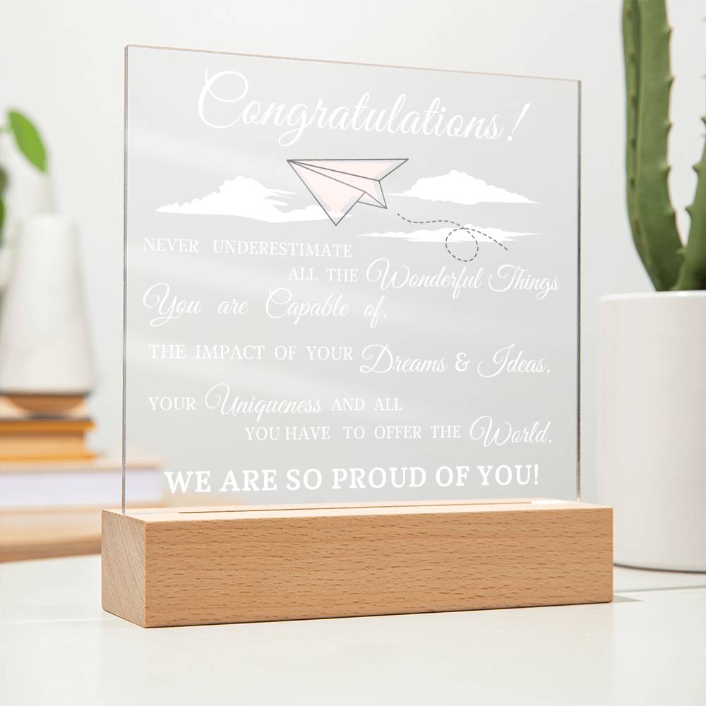 Graduation Gift, Acrylic Plaque