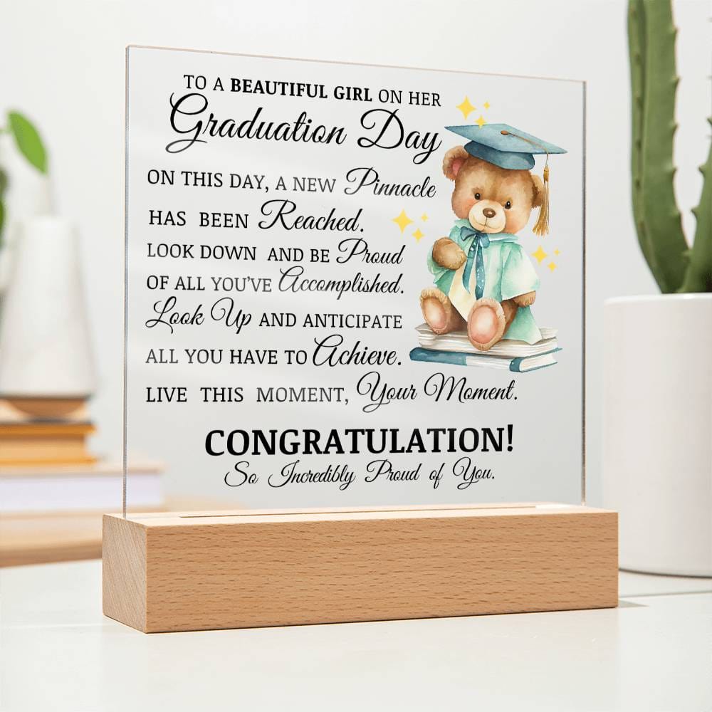 Graduation Gift for Her, Acrylic Plaque