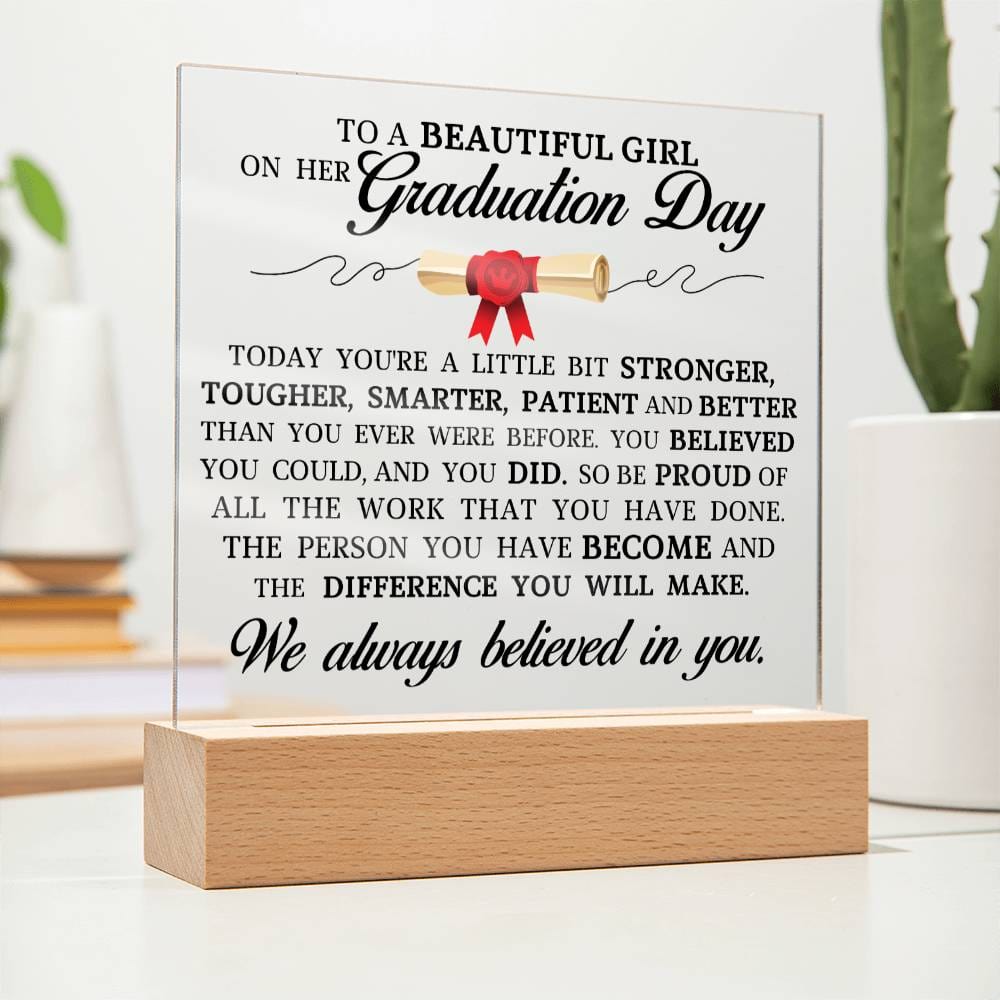 Graduation Gift, Acrylic Plaque, High School Graduation, College Graduation Gift for Her