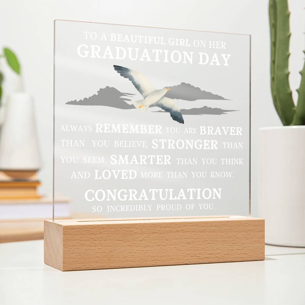 Graduation Gift for Her, Acrylic Plaque