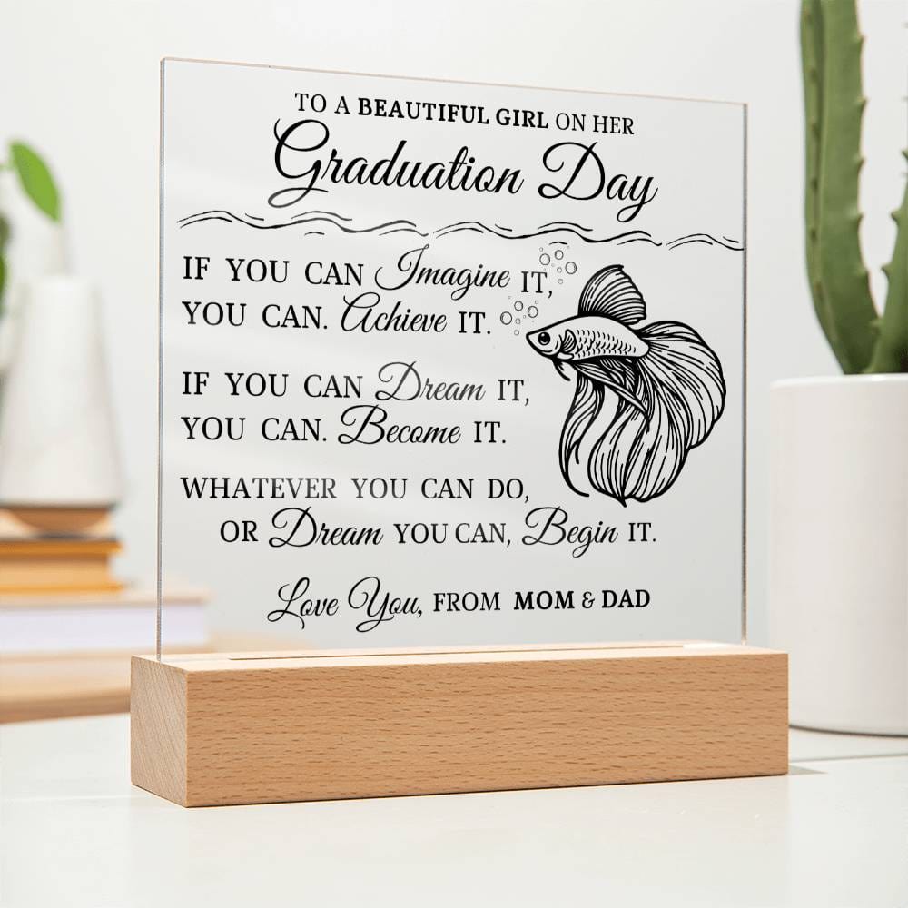 Graduation Gift for Her, Acrylic Plaque