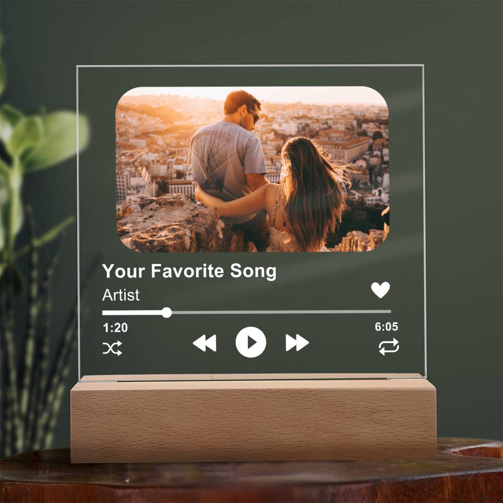 Customized Album Acrylic Plaque, Couple's Gift, Personalized Gift for Men or Women, Unique Gift Idea for Him and Her