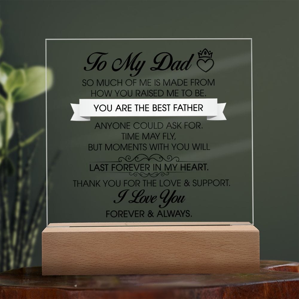 To My Dad Gift, Acrylic Plaque