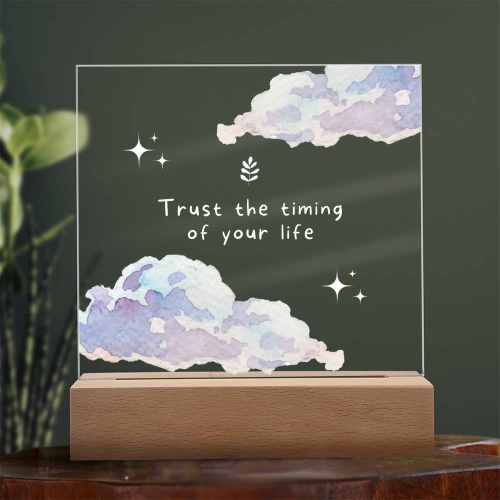 Inspirational Motivation Gift, Acrylic Square Plaque, Gift for Best Friend, Birthday Christmas Gift Idea for Men or Women