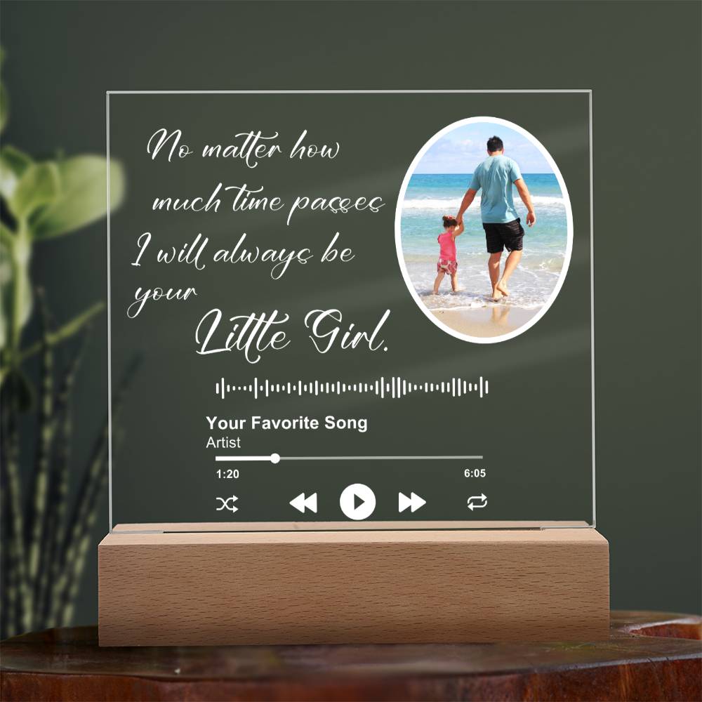 Customized Album Plaque for Dad