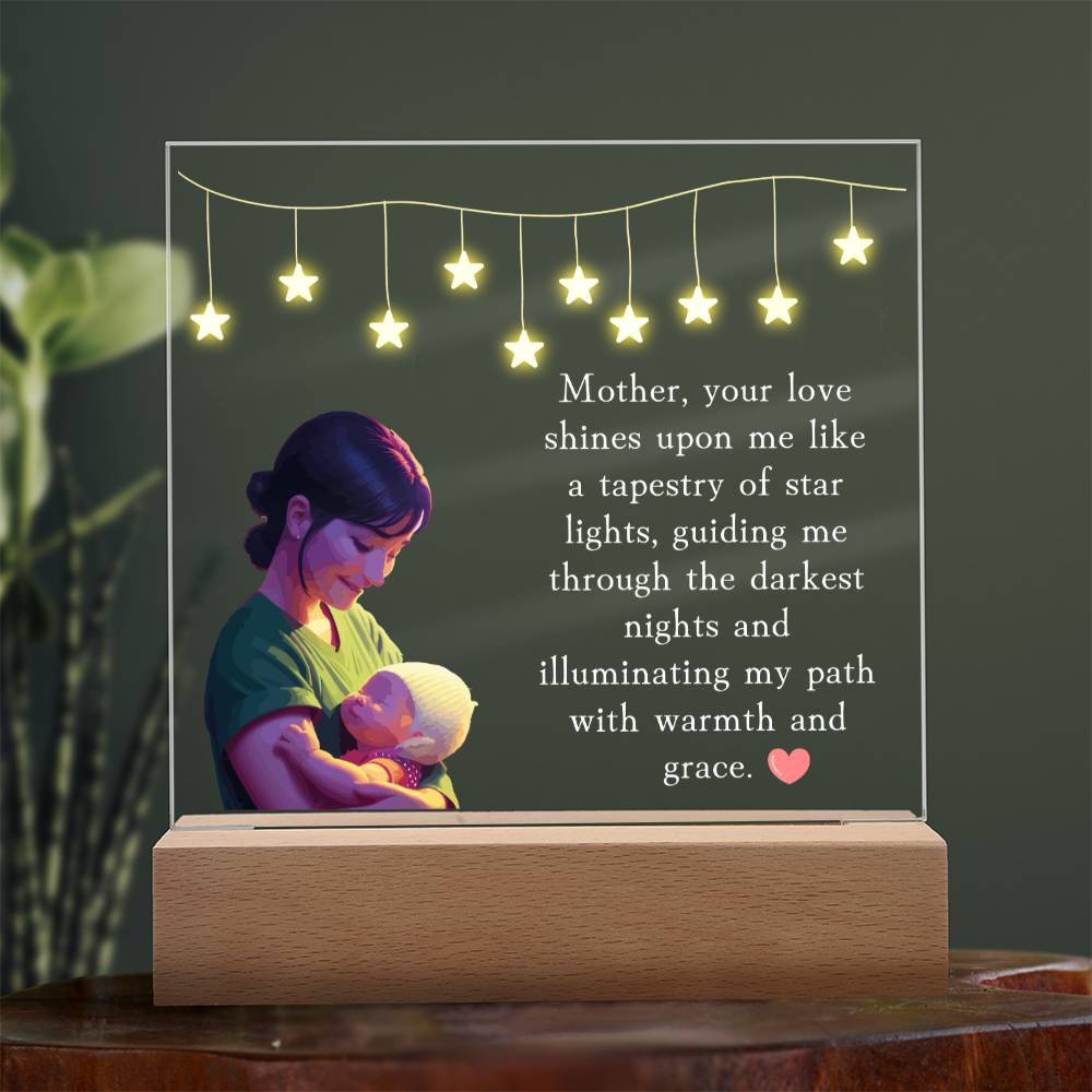 Mom Plaque, Acrylic Square Plaque