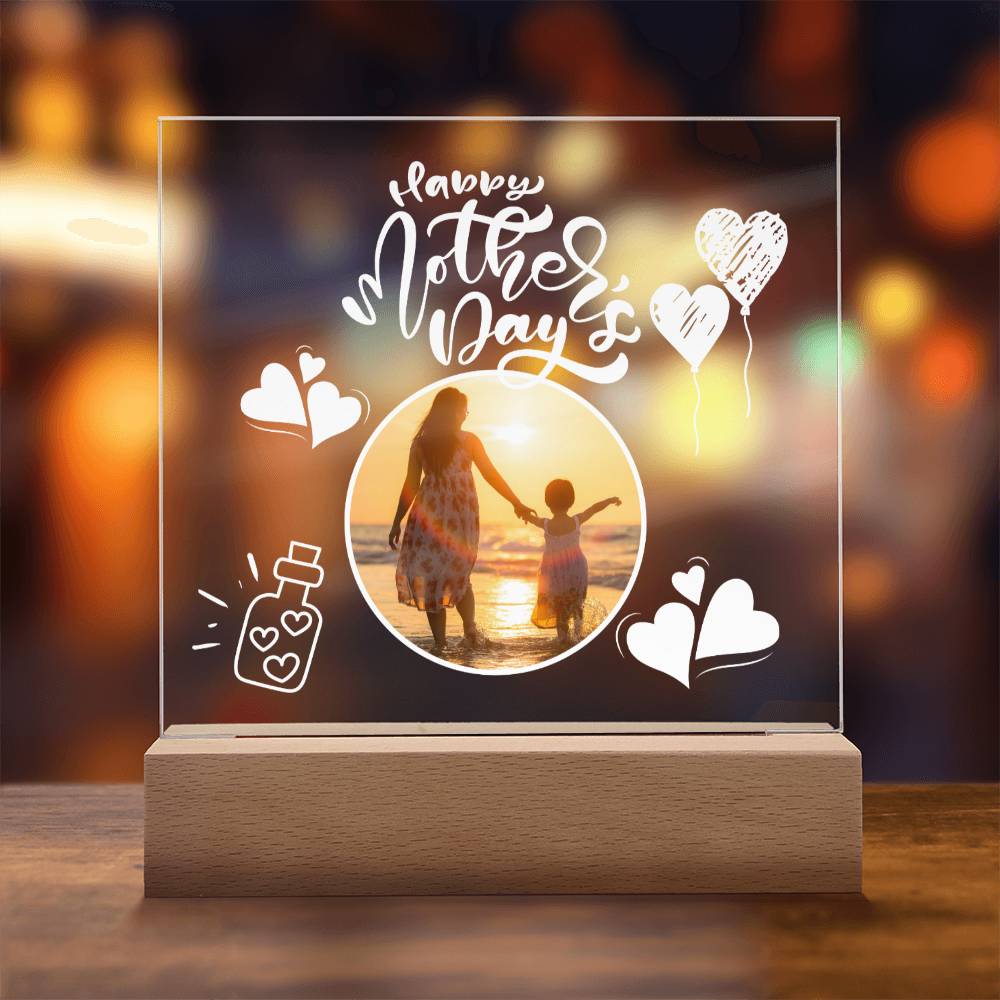 Mothers Day Gift, Acrylic Square Plaque