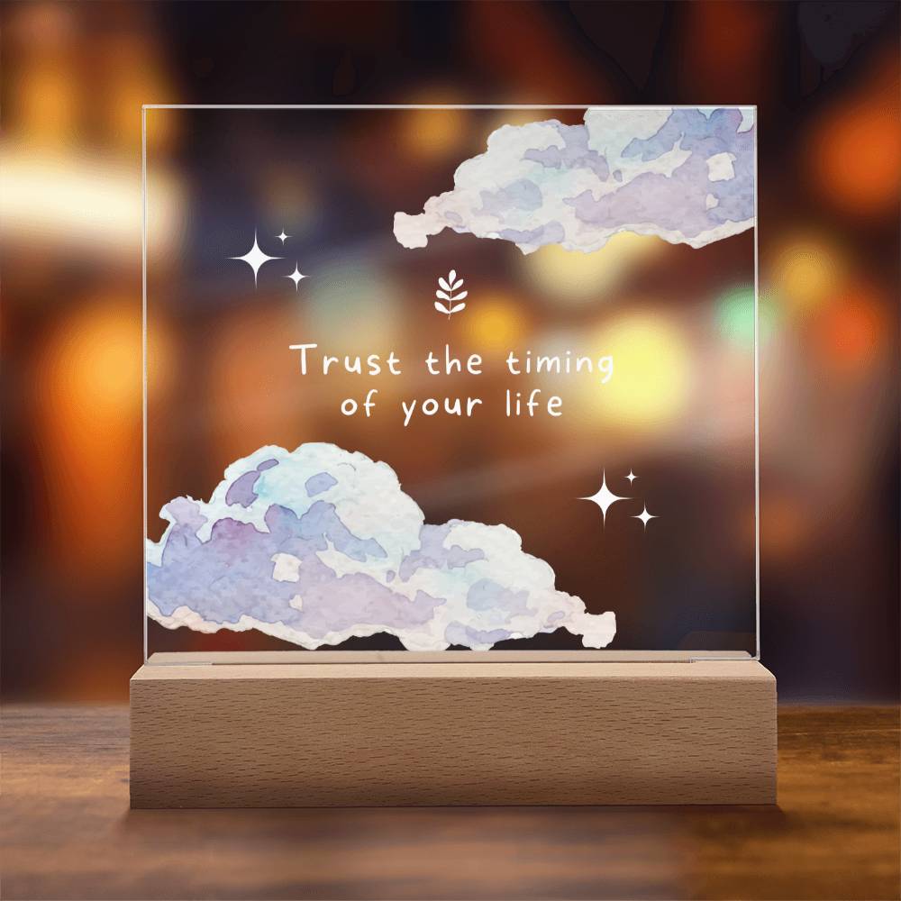 Inspirational Motivation Gift, Acrylic Square Plaque, Gift for Best Friend, Birthday Christmas Gift Idea for Men or Women