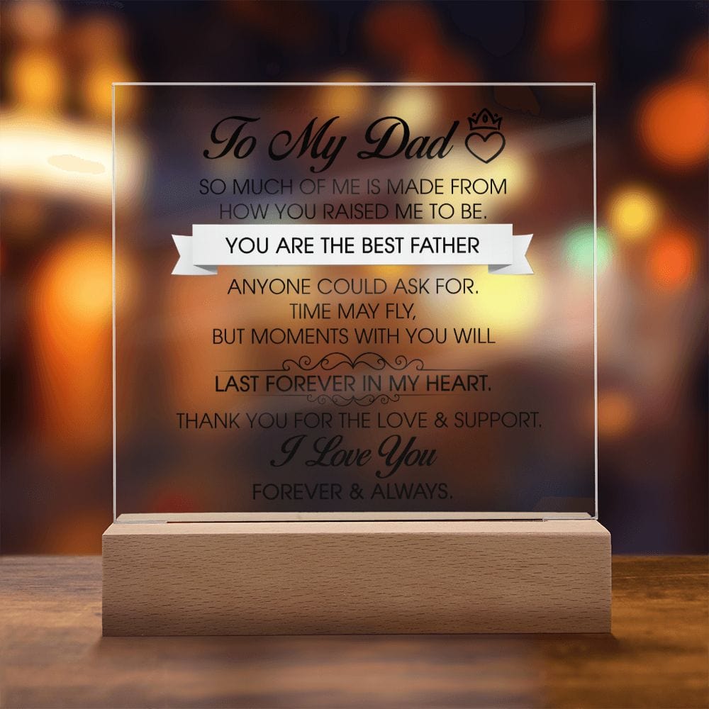 To My Dad Gift, Acrylic Plaque