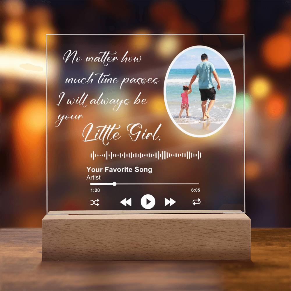 Customized Album Plaque for Dad