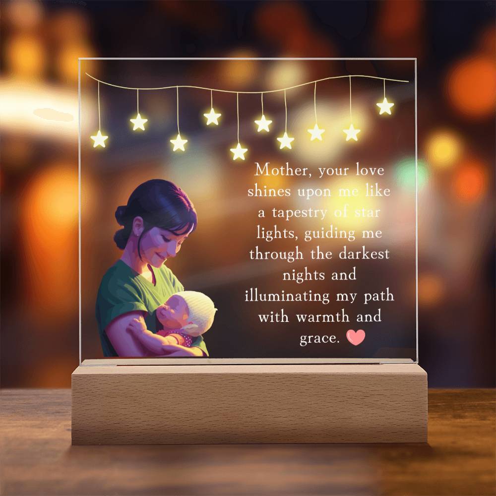 Mom Plaque, Acrylic Square Plaque