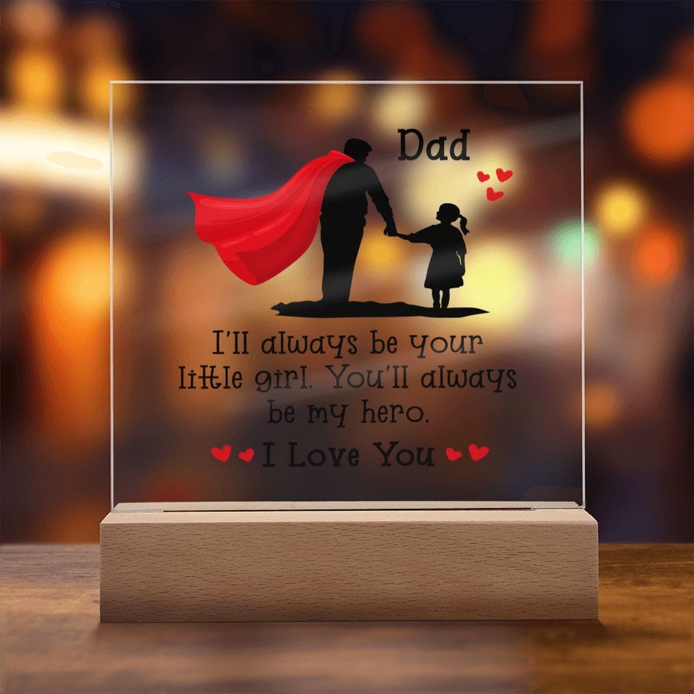 Best Dad Gift, LED Acrylic Plaque