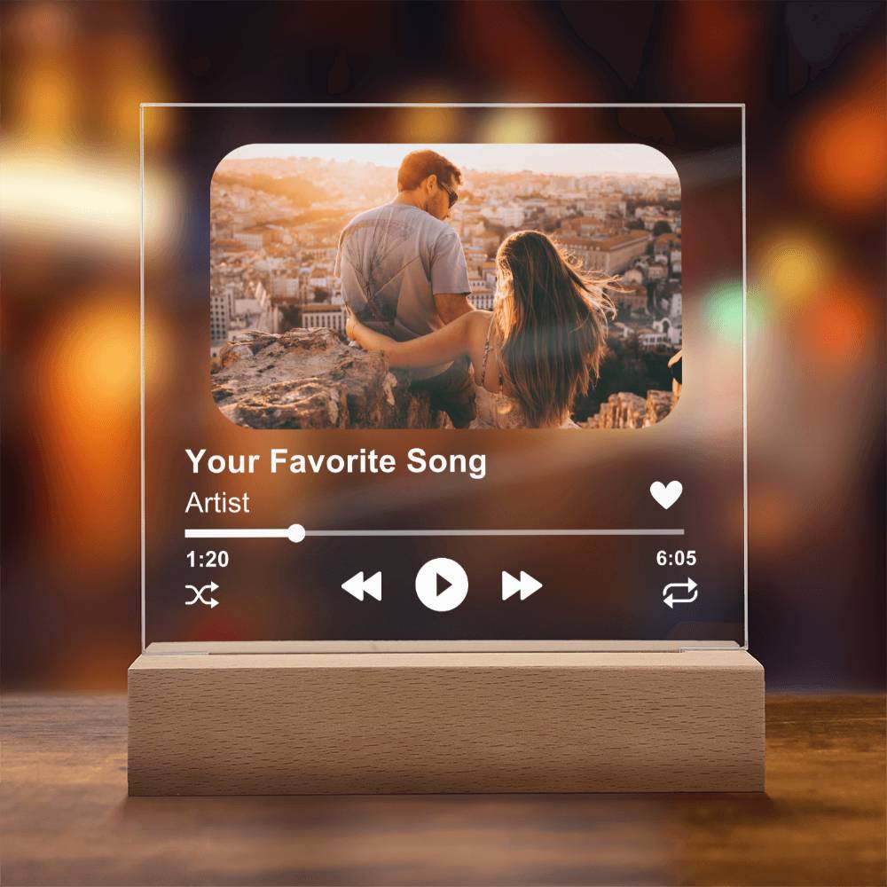 Customized Album Acrylic Plaque, Couple's Gift, Personalized Gift for Men or Women, Unique Gift Idea for Him and Her
