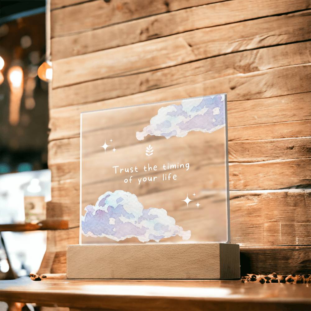 Inspirational Motivation Gift, Acrylic Square Plaque, Gift for Best Friend, Birthday Christmas Gift Idea for Men or Women