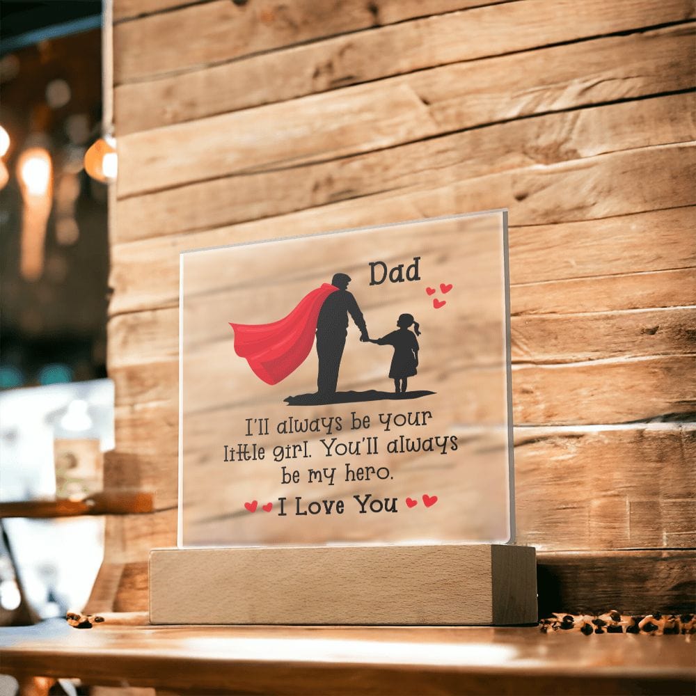 Best Dad Gift, LED Acrylic Plaque