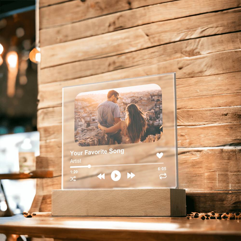 Customized Album Acrylic Plaque, Couple's Gift, Personalized Gift for Men or Women, Unique Gift Idea for Him and Her