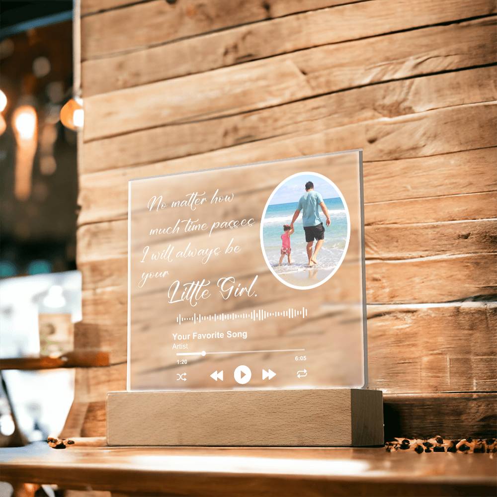 Customized Album Plaque for Dad