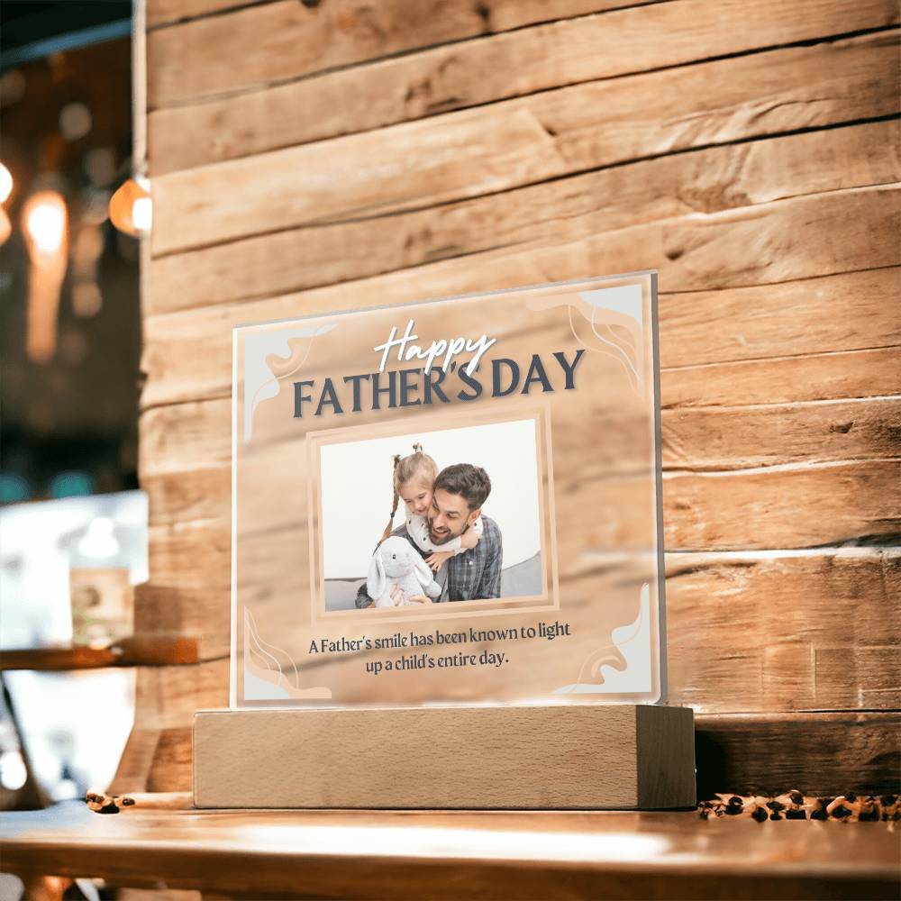 Happy Father's Day Gift, Acrylic Square Plaque