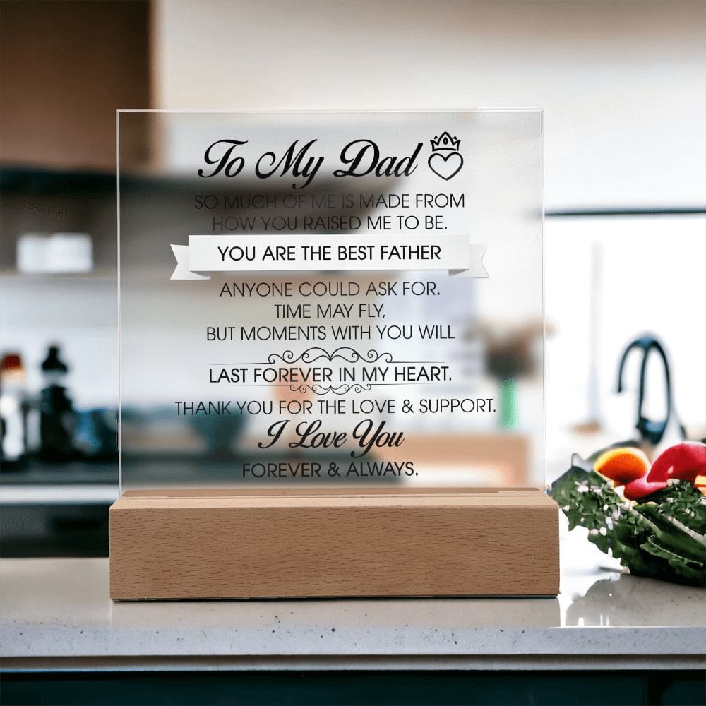 To My Dad Gift, Acrylic Plaque