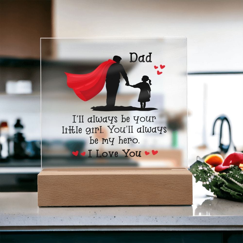 Best Dad Gift, LED Acrylic Plaque