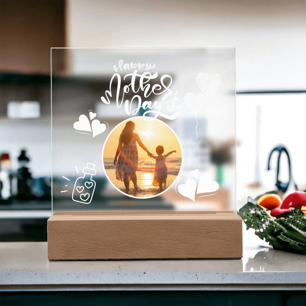 Mothers Day Gift, Acrylic Square Plaque