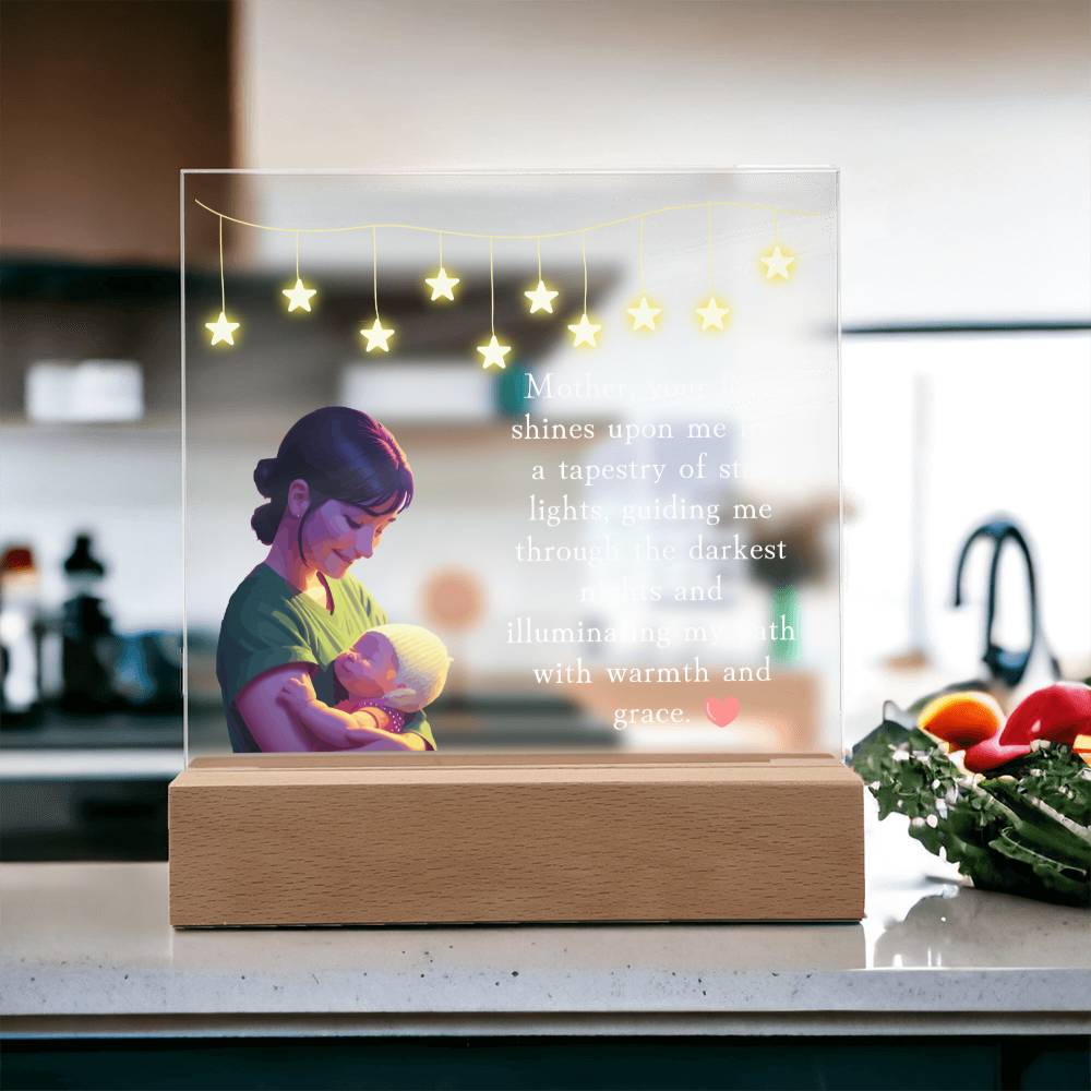 Mom Plaque, Acrylic Square Plaque