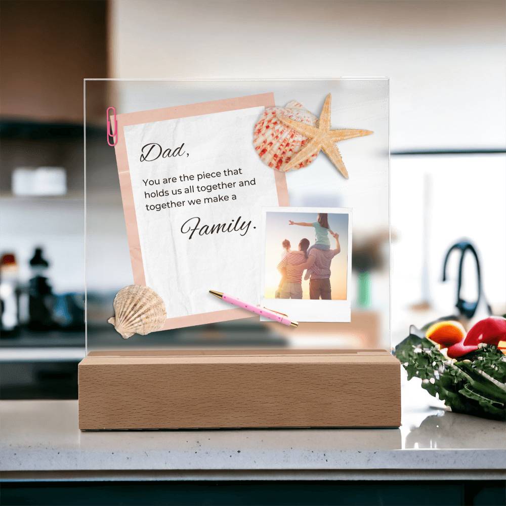Custom Dad Plaque, Acrylic Square Plaque