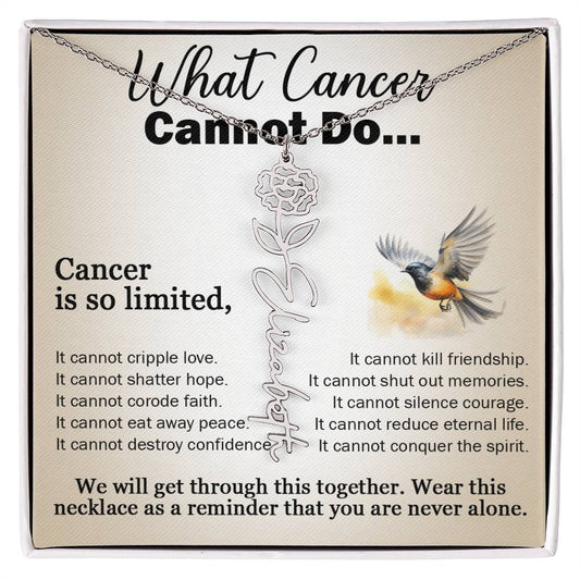 Cancer Gifts for Women, Jewelry for Cancer Survivor, Inspirational Necklaces with Meaningful Caring Message Card and Gift Box, Cancer Gifts for Friends, Mom, Daughter, Patients