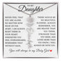 To My Daughter "I Will Always Be With You" Flower Name Necklace