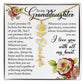 To My Granddaughter, Name Flower Necklace