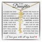 To My Daughter "You Have Blossomed" Flower Name Necklace