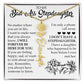 Personalized Daughter Keepsake Gift, Name Flower Necklace