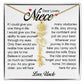 Niece Gift, Name Flower Necklace