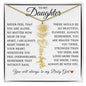 To My Daughter "I Will Always Be With You" Flower Name Necklace