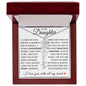 To My Daughter "You Have Blossomed" Flower Name Necklace